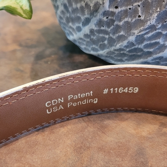 ONE EYERON Genuine Leather Belt, Golf Club Head Buckle, Inset Magnetic Marker - Picture 12 of 16